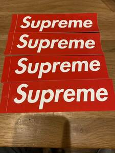 新品 4枚 Supreme BOX LOGO sticker ボックスロゴ　ステッカーシュプリーム Red Box logo 赤 red シール