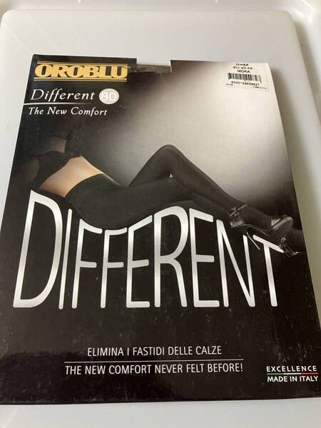 【送料無料】 OROBLU different 80 the new comfort オロブル 80デニール タイツ M 40-42 tights MOKA 高級 イタリア製 厚手 tights モカ