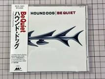 【CD|セル盤｜盤面良好｜帯付】ハウンド・ドッグ / BEQUIET 1987/12/10 MCD-1001 4988001102335_画像1