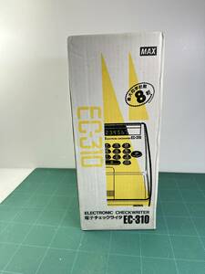 【新品未使用品】MAX　電子チェックライタ　EC-310　標準希望小売価格： ￥36,500（税込み￥40,150） JANコード： 4902870013806