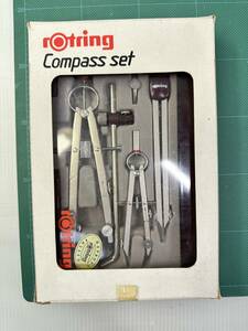 [ Vintage stationery / new goods unused ] rotring rotring compass set 530229