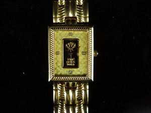 FRESCA フレスカ FINE GOLD インゴット 999.9 腕時計 ゴールド スクエア文字盤 GOLD FILLED DIAL 010IFIIB15