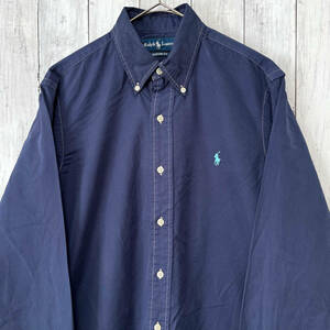 ラルフローレン Ralph Lauren 長袖シャツ メンズ ワンポイント コットン100% Mサイズ 5‐316