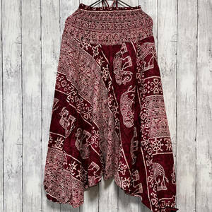  with translation sarouel pants . pattern ethnic men's lady's free size rayon 100% c-452