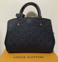 【美品・鑑定済み】1円スタート　LOUIS VUITTON ルイヴィトン モンテーニュBB アンプラント モノグラム ハンドバッグ レザー　M42747_画像1