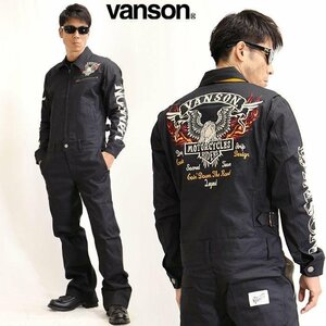 VANSON LEATHERS 【定価\19800+税】 オールインワン NVBL-2002 BLACK サイズ L