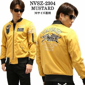 VANSON LEATHERS 【定価\19800＋税】 裏ワッフルボンディング L2-B NVSZ-2304 MUSTARD サイズ XXL