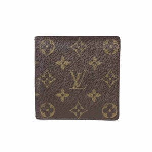 ◆LOUIS VUITTON ルイヴィトン ポルトフォイユマルコ 旧型 モノグラム 二つ折り財布◆M61675 M61675 ブラウン レザー レディース