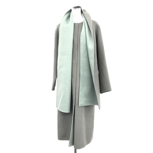 *ADORE Adore 2 tone li bar coat 38* gray / green cashmere . lady's no color 20 year outer 