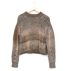 ◆acne studios アクネストゥディオズ 長袖ニット サイズS◆FN-WN-KNIT000145 ブラウン/ピンク レディース トップス セーター