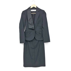  excellent *Christian Dior Christian Dior skirt suit size I38* black lady's top and bottom set Galliano period 