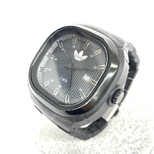 ◆adidas アディダス ソウル 腕時計 クオーツ◆ADH2580 ブラック SS×ポリカーボネート メンズ ウォッチ watch