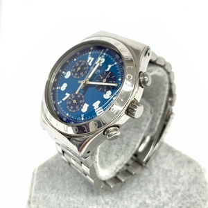◆swatch スウォッチ シークレットエージェントグレイ 腕時計 クロノグラフ◆YCS404G シルバーカラー/ブルー メンズ ウォッチ watch