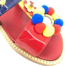 ◆DOLCE&GABBANA ドルチェ&ガッバーナ サンダル 30◆ レッド エナメル キッズ 子供靴 シューズ shoes キッズ_画像9