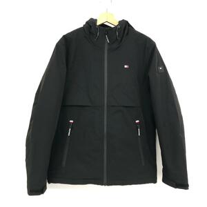 ◆TOMMY HILFIGER トミーヒルフィガー フーディ ジャケット S◆ ブラック メンズ アウター