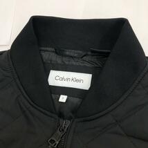 未使用品◆CALVIN KLEIN カルバンクライン ボンバー ジャケット S◆ ブラック メンズ アウター_画像3