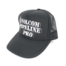 ◆VOLCOM ボルコム キャップ ◆ ブラック ナイロン メッシュ メンズ 帽子 ハット hat 服飾小物_画像1