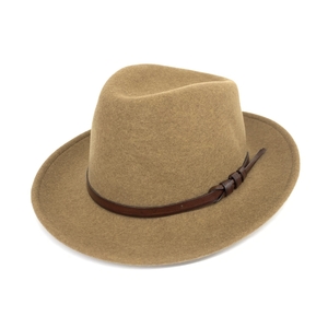 美品◆SORBATTI ソルバッティ クラッシュブルハット ◆ ブラウン ウール ユニセックス 帽子 ハット hat 服飾小物