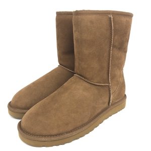 美品◆UGG アグ ムートン ブーツ EU39◆5825 ブラウン レディース 靴 シューズ ブーティー boots CLASSIC