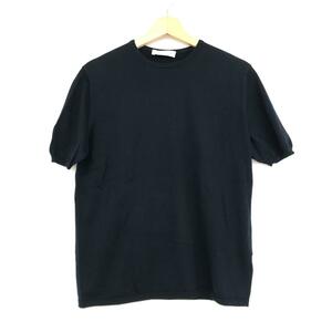 ◆Cruciani クルチアーニ 半袖クルーネックニット Tシャツ 46◆JU1113 ネイビー メンズ トップス コットン