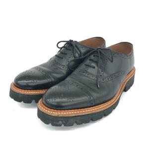 ◆GRENSON グレンソン レザーシューズ 5Z◆5323 ブラック レザー レザーパンチドキャップトゥ メンズ 靴 シューズ shoes