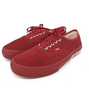 良好◆VANS バンズ スニーカー US9H◆607513 レッド メンズ 靴 シューズ sneakers オーセンティック