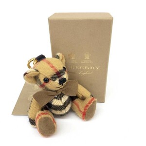 未使用品◆BURBERRY LONDON バーバリーロンドン キーリング◆ ベージュ トーマスベア レディース キーホルダー服飾小物