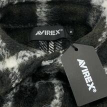 未使用品◆AVIREX アヴィレックス シャギーチェックシャツ Mサイズ◆ カーキ ウール混 メンズ チェック柄 トップス 783-2220301_画像5