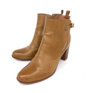 ◆SARTORE サルトル ショートブーツ 37 2/1◆ ブラウン レザー レディース イタリア製 靴 シューズ ブーティー boots