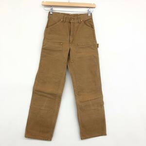 ◆Carhartt カーハート ダブルニーダックペインター パンツ 62W◆ ブラウン メンズ ボトムス 100周年モデル 80s ブラウン W28×L34