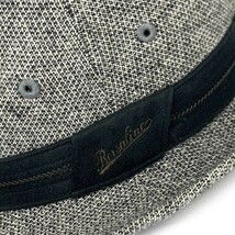 良好◆Borsalino ボルサリーノ 中折れハット 56◆B1145-10A07 グレー ウール ナイロン メンズ 帽子 hat 服飾小物_画像6