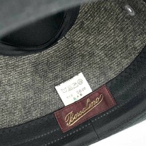 良好◆Borsalino ボルサリーノ 中折れハット 56◆B1145-10A07 グレー ウール ナイロン メンズ 帽子 hat 服飾小物_画像7