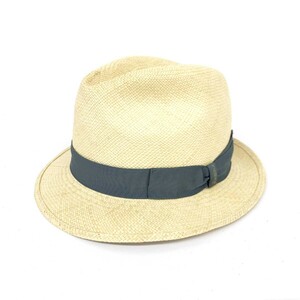 ◆Borsalino ボルサリーノ パナマハット ◆ ベージュ 天然草 PAGLIA100％ レディース イタリア製 帽子 hat 服飾小物