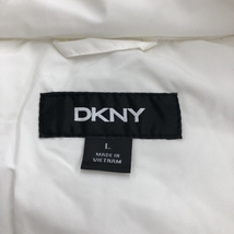 ◆DKNY ダナキャランニューヨーク 中綿フーディ ジャケット L◆ ホワイト レディース アウター_画像3