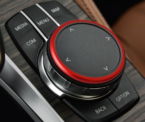 デザイン性UP♪ BMW iDrive コマンド ダイヤル リング 赤 F32 F33 420i 428i 435i 440i クーペ カブリオレ スポーツ Mスポーツ 4シリーズ
