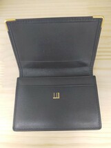 1円スタート！ 美品！ ダンヒル カードケース 黒 レザー dunhill 名刺入れ_画像3