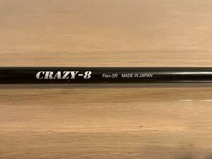 CRAZY　クレイジー シャフト・CRAZY-8　テーラーメイドスリーブ付　simステルス他　ブラック/Flex-SR/装着時45.5インチ/グリップ付き