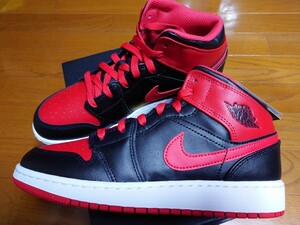 定価16500円 24.5cm 新品 NIKE AIR JORDAN 1 MID OG ナイキ エアジョーダン1 ミッド “オルタネートブレッド スニーカー バッシュ