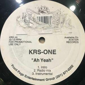KRS-ONE / Ah Yeah US盤