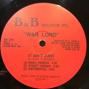 War Lord / It Ain't Easy US盤
