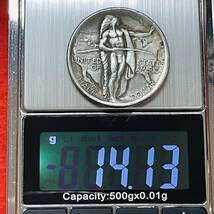 アメリカ 硬貨 古銭 ネイティブ アメリカン 1926年 オレゴン州遷移記念 荷馬車 米国の地図 大陸横断 コイン　重14.13g_画像5
