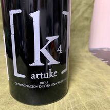 木箱入り　スペインワイン　Artuke K4 Rioja 2009 赤ワイン750ml_画像3