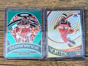 【1円スタート】Bradley Beal 2枚セット / 2022-23 Panini Prizm Basketball Dominance Green & REVOLUTION VORTEX / Wizards / Suns