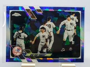 【1円スタート】2021 Topps Chrome Sapphire Edition - New York Yankees Team Card Aaron Judge