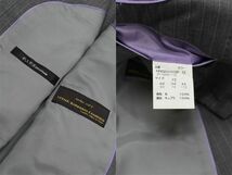 G414/P.S.FA Platinum Perfect Suit FActory CANONICO カノニコ セットアップ スーツ ジャケット パンツ ストライプ Y5 M グレー 春夏_画像10