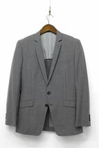 G414/P.S.FA Platinum Perfect Suit FActory CANONICO カノニコ セットアップ スーツ ジャケット パンツ ストライプ Y5 M グレー 春夏_画像2