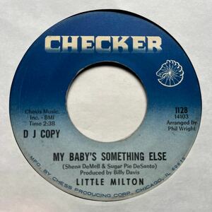 US盤 7インチ　LITTLE MILTON # MY BABY'S SOMETHING ELSE / YOUR PEOPLE