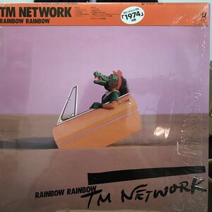 即決 美品 LP TM Network / Rainbow Rainbow / シュリンク付 28・3H-117 小室哲哉 