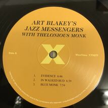 即決 重量再発盤 LP Art Blakey's Jazz Messengers With Thelonious Monk / S.T. / Wax Time_画像3