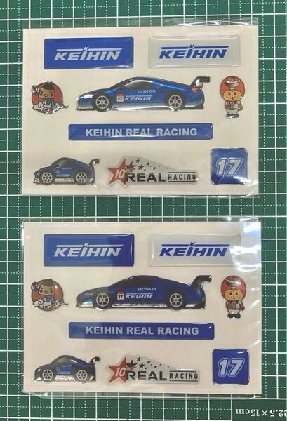 KEIHIN REAL RACING 立体ステッカー　2枚組　GT ホンダ NSX Modulo Astemo 17号車